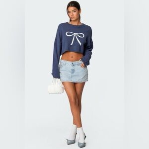 Edikted jean mini skirt